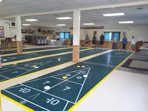 Planet Shuffleboard 4 courts 6'x40' intérieur